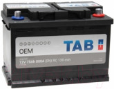АКБ TAB OEM, R 75Ah, En800 (278x175x190) правий 