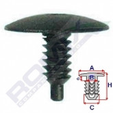Затискач A 22,8 B 6,4 C 6,5 D 3,2 H 19, D= 6 data-src-small