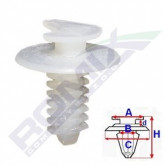 Затискач A 14,5 B 5,8 C 18 D 2,7 H 21,2, D= 7 data-src-small
