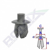 Затискач A 12,3 B 7,8 C 4,9 D 1 H 11, D= 8 data-src-small