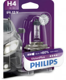 H4 12V 60/55W P43T-38 / VISIONPLUS - 60% ЗБІЛЬШЕННЯ СВІТЛОВОГО ПОТОКУ / 1ШТ. ПУХИР data-src-small