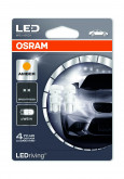 WY5W LED 12V 0.5W 6000K W2,1X9,5D / ЯНТАРНО-ЖОВТИЙ / 2ШТ. BLISTER data-src-small