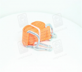 Трос буксирувальний 3т. 50мм. 4,5м. карабін, Поліестер, помаранчевий data-src-small