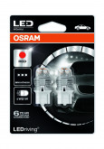 W21W LED 12V 1.5W W3X16D (T20 SC) / LED RETROFITS PREMIUM / ЧЕРВОНИЙ / 2 ШТ. BLISTER data-src-small