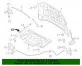 Кронштейн амортизаційної стійки капота data-src-small