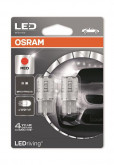W21W LED 12V 3W W3X16D (T20 SC) / LED RETROFITS STANDARD / ЧЕРВОНИЙ / 2 ШТ. BLISTER data-src-small