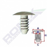Затискач A 17,3 B 5,5 C 7 D 3,5 H 17,9, D= 6,5 data-src-small