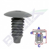 Затискач A 20 B 7,5 C 9,7 D 3,7 H 21,8, D= 8 data-src-small