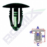 Затискач A 18 B 8,1 C 9,4 D 3,4 H 18,4, D= 8 data-src-small