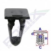 Кліпса A 10,9X15 B 7,3 C 10,6 D 2,6 H 21,8 D=10 data-src-small