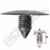 Затискач A 35,3 B 7,5 C 10,3 D 4,2 H 25, D= 10 data-src-small
