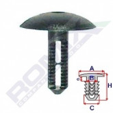 Затискач A 22 B 5,8 C 7,3 D 5,3 H 24,1, D= 6,5 data-src-small