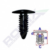 Затискач A 17,7 B 5,3 C 7,3 D 3 H 22,4, D= 6 data-src-small