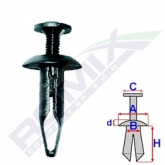 Затискач A 15 B 6,3 C 9,8 D 2,8 H 23, D= 6,5 data-src-small