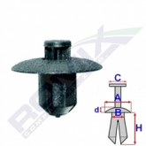 Затискач A 16,8 B 7 C 5,1 D 2 H 8, D= 7 data-src-small