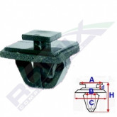 Кліпса A 8X9 B 9 C 18X14 D 1,4 H 14,5 D= 12 data-src-small