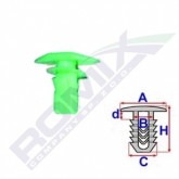 Кліпса A 14,4X5 B 4,2 C 6 D 1,7 H 11,3 D= 5 data-src-small