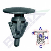 Затискач A 18 B 7,7 C 11 D 7,2 H 23, D= 10 data-src-small