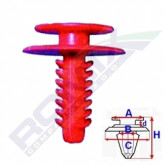 Затискач A 13,8 B 5,5 C 17,8 D 3,1 H 20,8, D= 6 data-src-small