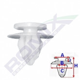 Затискач A 12,8 B 8,6 C 18 D 1,9 H 17,2, D= 9 data-src-small