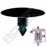 Затискач A 30 B 3,5 C 7,7 D 3,5 H 18,8, D= 7 data-src-small