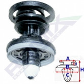 Затискач A 21,8 B 7,8 C 22,6 D 2,6 H 30,5, D= 7,5 data-src-small