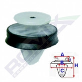 Затискач A 12,8 B 11 C 17,1 D 3 H 17,9, D= 10 data-src-small