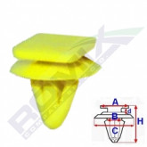 Кліпса A 14X12 B 6,3 C 16,4 D 2,2 H 16,8, D= 8 data-src-small