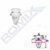 Затискач A 10 B 7,2 C 12 D 2,5 H 16,5, D= 6,5 data-src-small