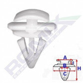 Затискач A 12,5 B 7,5 C 17,5 H 21 D= 9 data-src-small