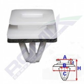 Затискач A 17,6X15,8 B 12 C 19,5X17,4 D 2,8 H 21,5 data-src-small