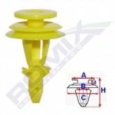 Затискач A 12,6 B 8 C 17,6 D 2,5 H 31,6 D= 8 data-src-small