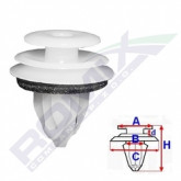 Затискач A 12,8 B 8,4 C 17,7 D 2,4 H 19,8 D=8 data-src-small