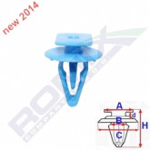 Затиск A 9,8X13,7 B 6,3 C 15,5 D 2 H 18 D= 6,5 data-src-small