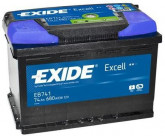 АКБ 74Ah-12v Exide EXCELL (278х175х190), L, EN680 data-src-small