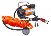 КОМПРЕСОР 12В, 15А, 10 АТМ, 35Л/МІН, КЛЕМИ, ШЛАНГ 5М. З МАНОМЕТРОМ 8ШТ/УП. data-src-small