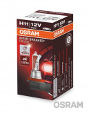 H11 12V 55W PGJ19-2 / NIGHT BREAKER® SILVER - НА 100% БІЛЬШЕ ОСВІЧНІСТЬ ДОРОГИ З ЗБІЛЬШЕНИМ ТЕРМІНОМ СЛУЖБИ data-src-small