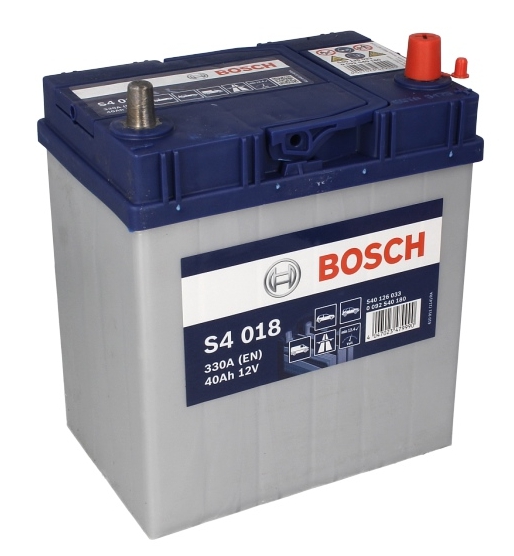 Акумулятор 40Ah/330A S4 (R+ (EN) Thin terminal (Japanese vehicles)) 187x127x227