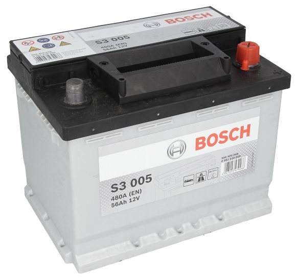 Акумулятор 56Ah/480A S3 (R+ Стандартні клеми) 242x175x190