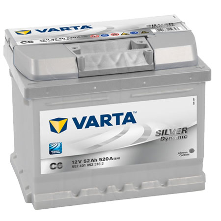 Акумулятор 52Ah-12v VARTA SD (C6) (207x175x175), R, EN520