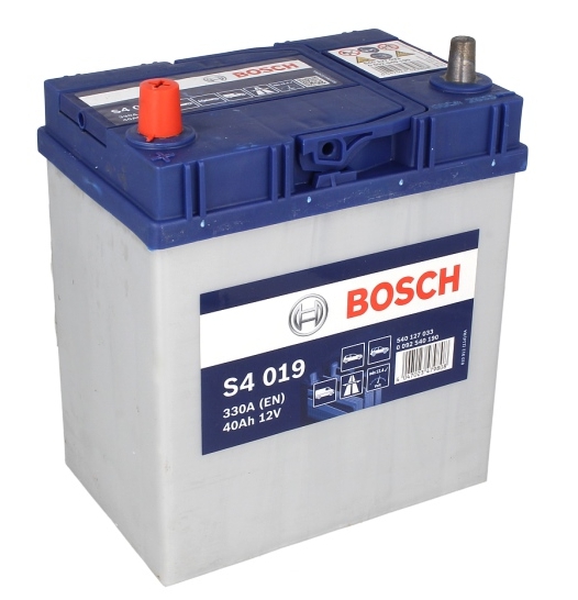 Акумулятор Bosch S4 Silver Asia 12V 40Ah [+/-] 330A 187x127x227