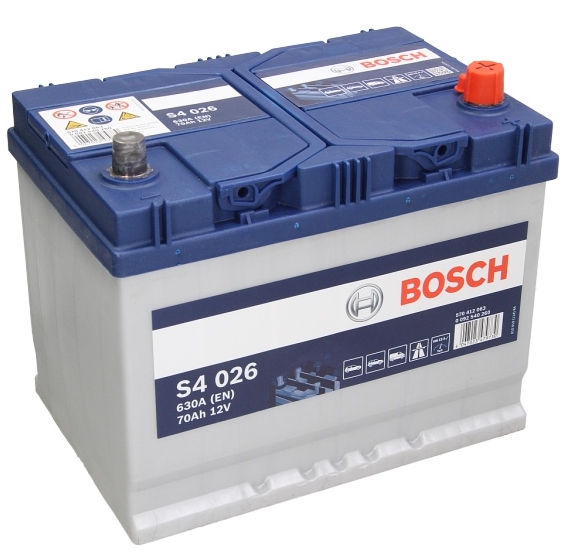 Акумулятор 70Ah/630A S4 (R+ Стандартні клеми) 261x175x220