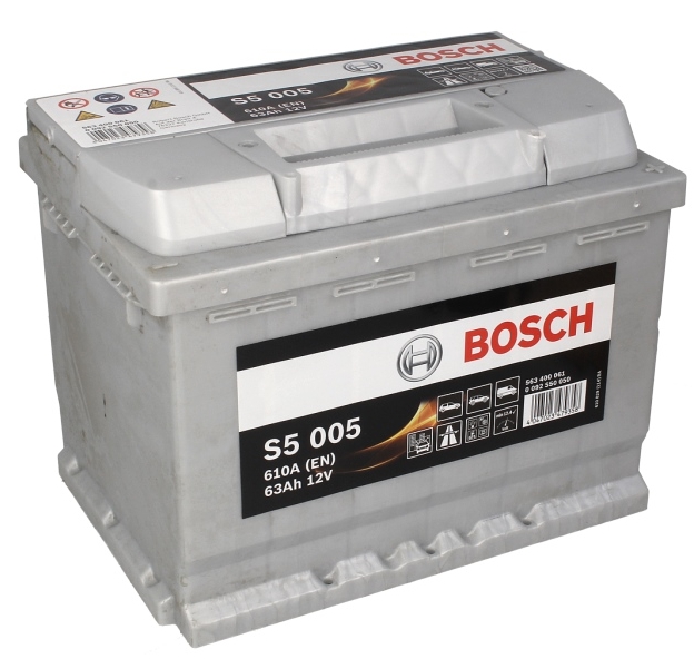Акумулятор 63Ah/610A S5 (R+ Стандартні клеми) 242x175x190