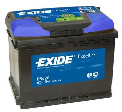 АКБ 62Ah-12v Exide EXCELL (242х175х190), R, EN540