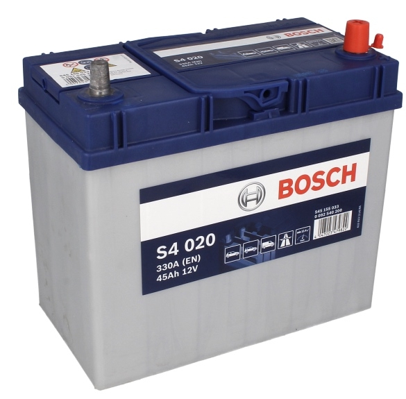 Акумулятор 45Ah/330A S4 (R+ (EN) Thin terminal (Japanese vehicles)) 238x129x227